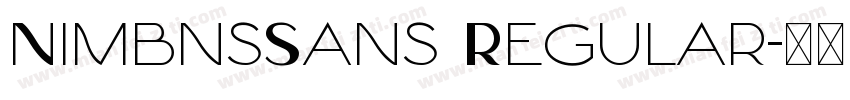 NimbnsSans Regular字体转换